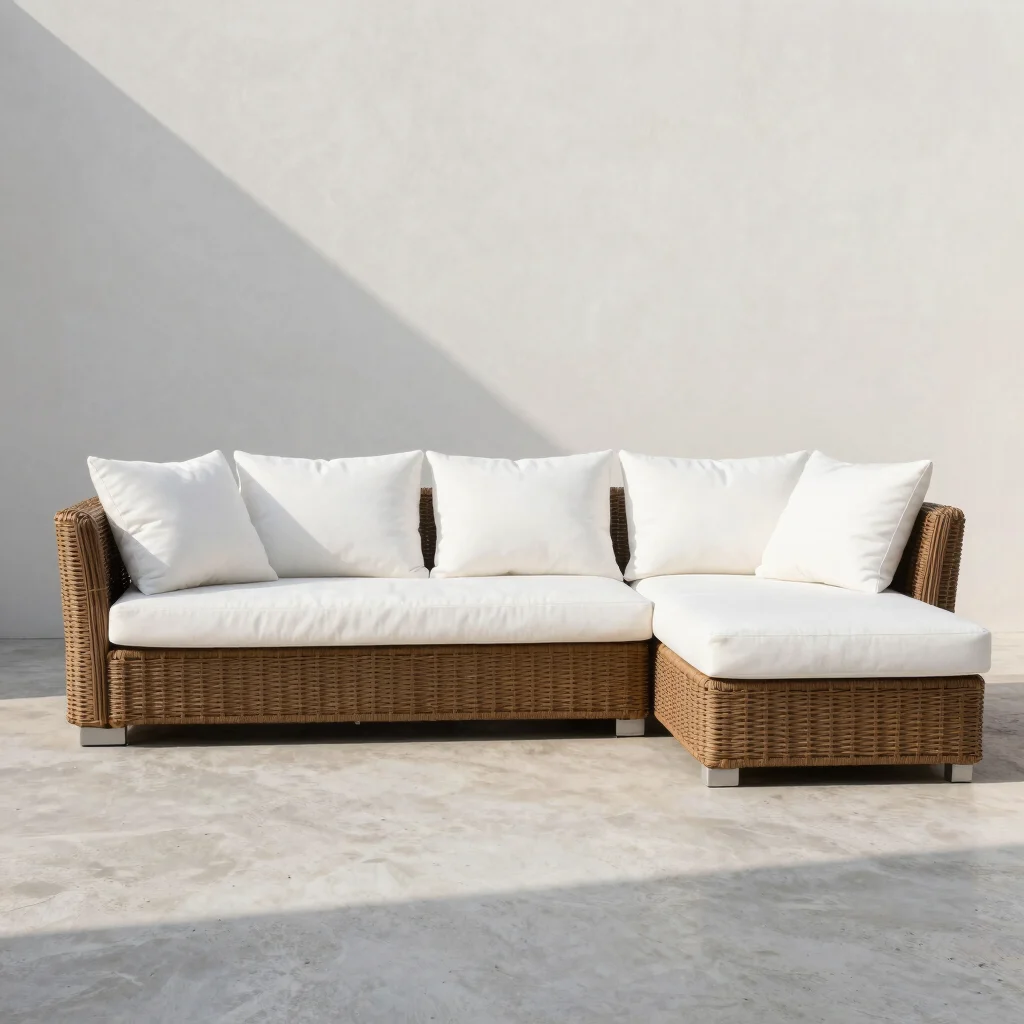 Bộ Sofa Mây Nhựa Ngoại Thất Dự Án Resort